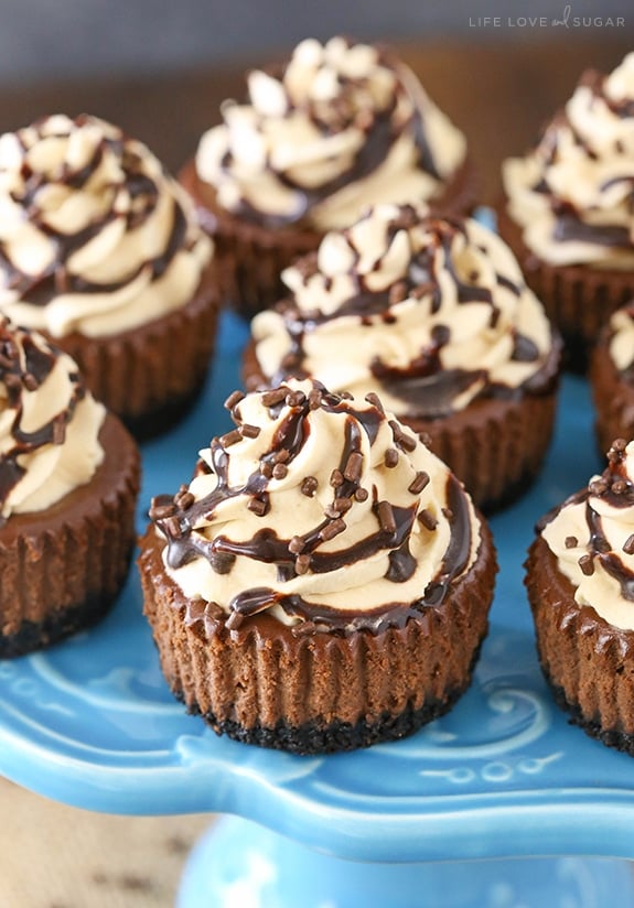 Easy Mini Baileys Chocolate Cheesecakes