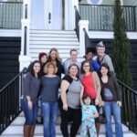 Me and the other ladies in front of our rental on the blogging retreat.