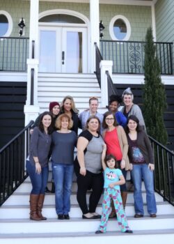 Me and the other ladies in front of our rental on the blogging retreat.