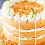 overhead image of Key Lime Pie Layer Cake