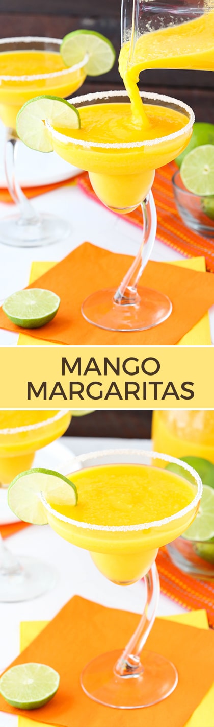 Mango Margaritas - the perfect frozen drink for summer!