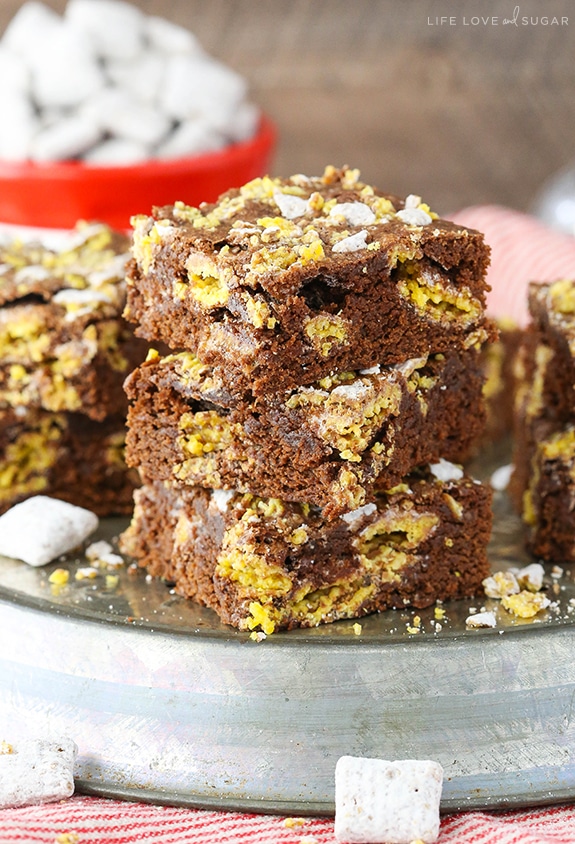 Stack of Muddy Buddy Brownies