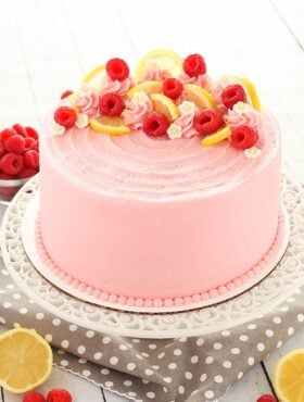 full image of Lemon Raspberry Layer Cake