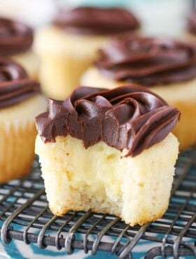 inside image of Boston Cream Pie Cupcakes