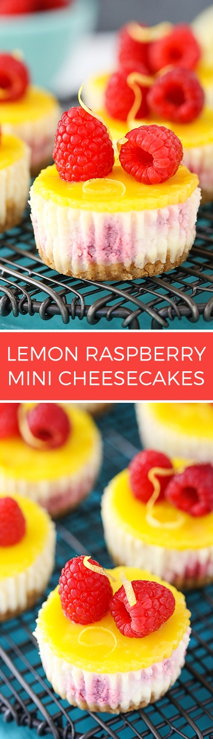 Mini Muffin-Tin Lemon-Raspberry Cheesecake