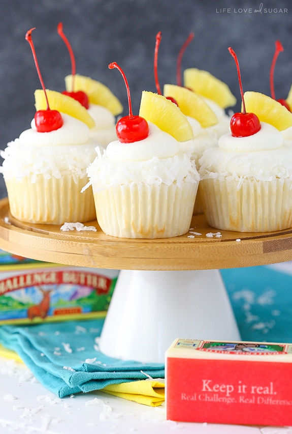 Perfect Summer Pina Colada Cupcakes