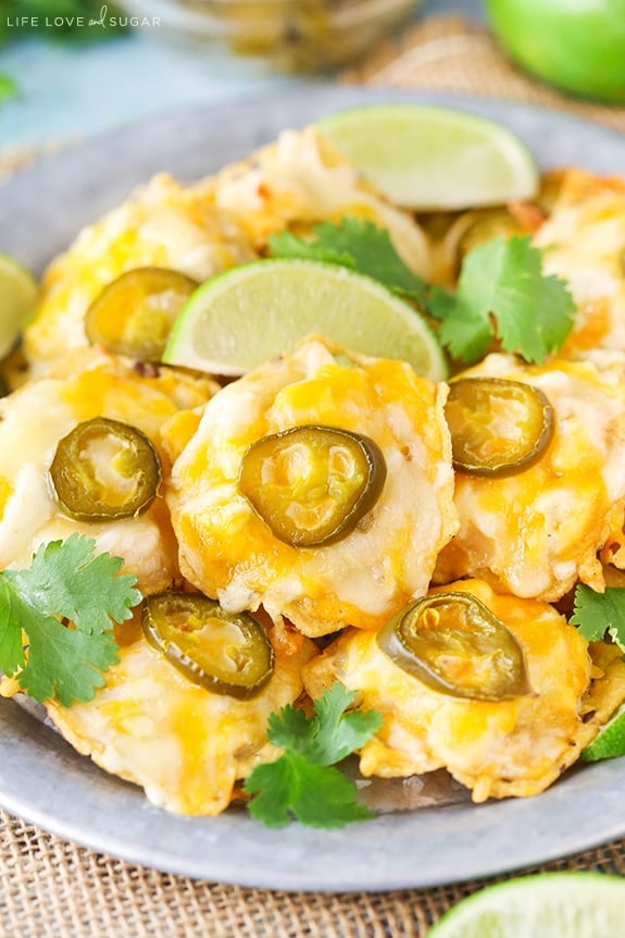 Image of Seafood Nachos on a Plate