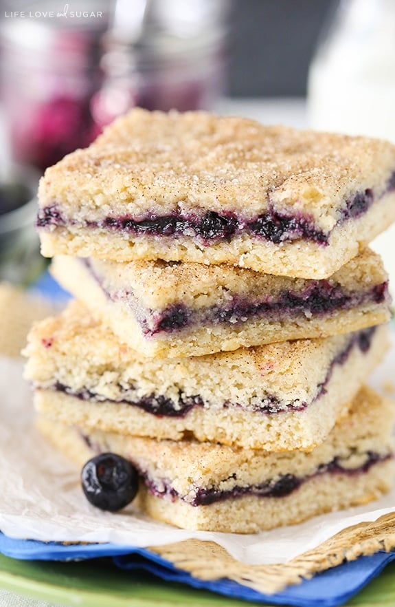 Blueberry Jam Cake Bars