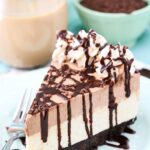 slice of Frozen Irish Cream Mousse Cake