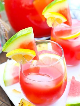 image of Tropical Watermelon Lemonade Cocktail