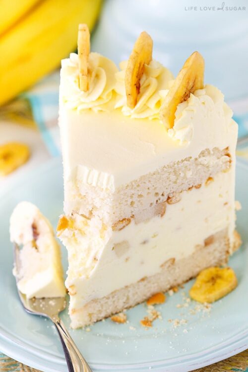 Banana Pudding Ice Cream Cake Life Love and Sugar