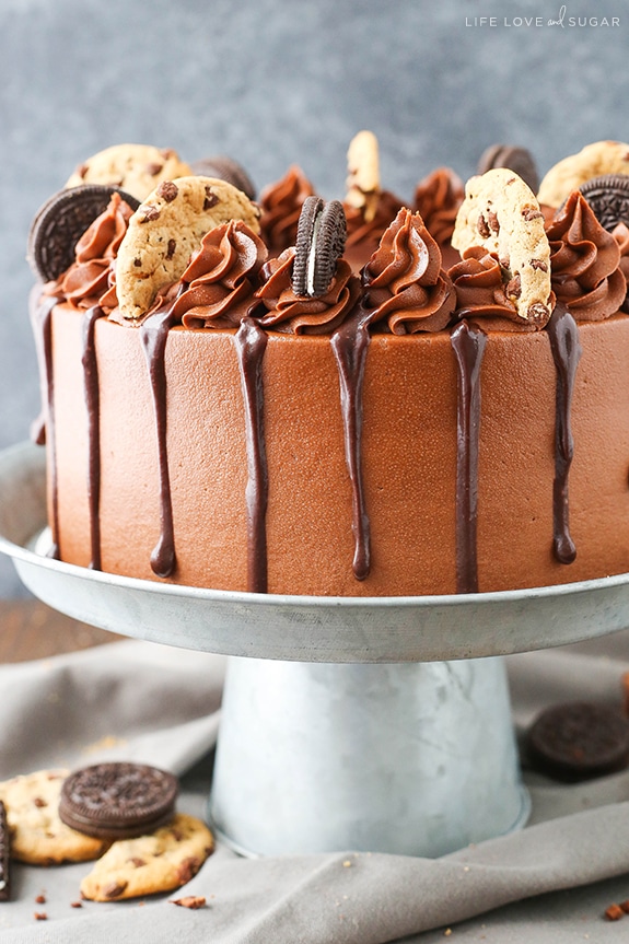 Oreo Brookie Layer Cake recipe