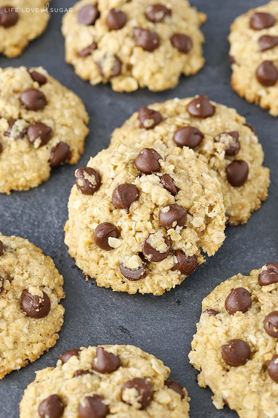 Gluten-Free Peanut Butter Chocolate Chip Cookies (Dairy-Free