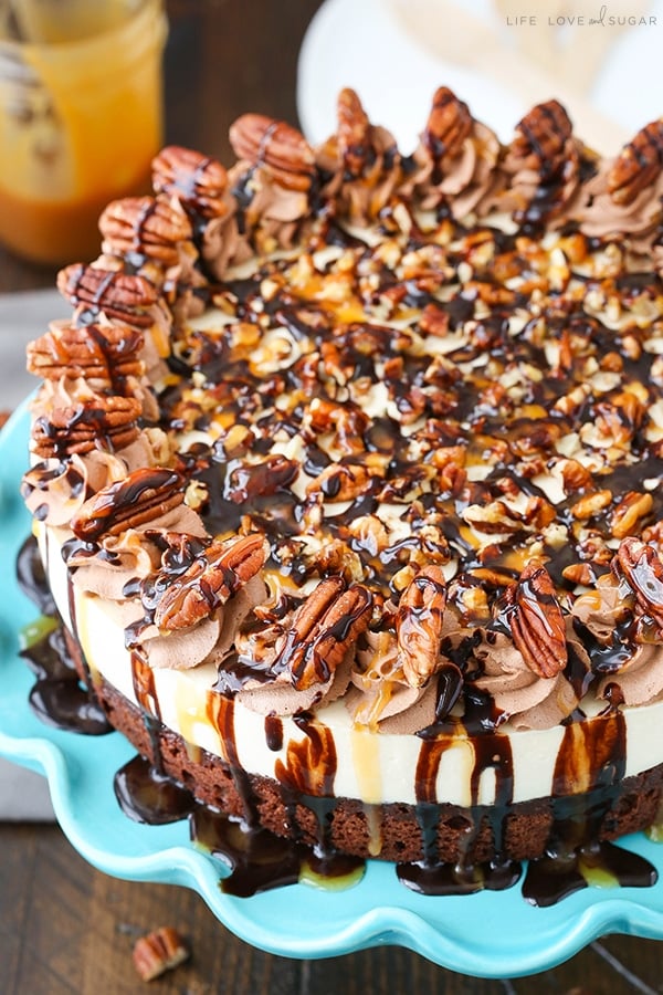 Turtle Brownie Cheesecake recipe