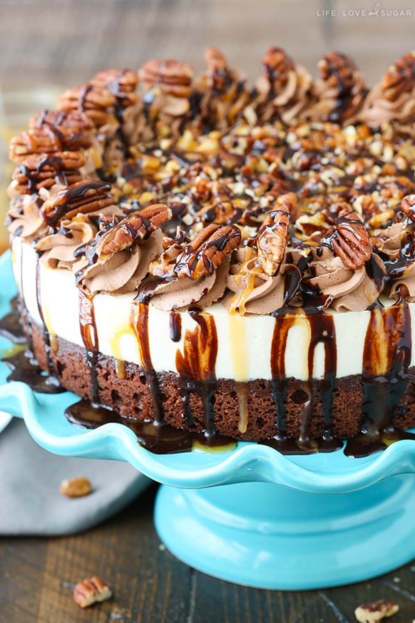 Best Turtle Brownie Cheesecake recipe