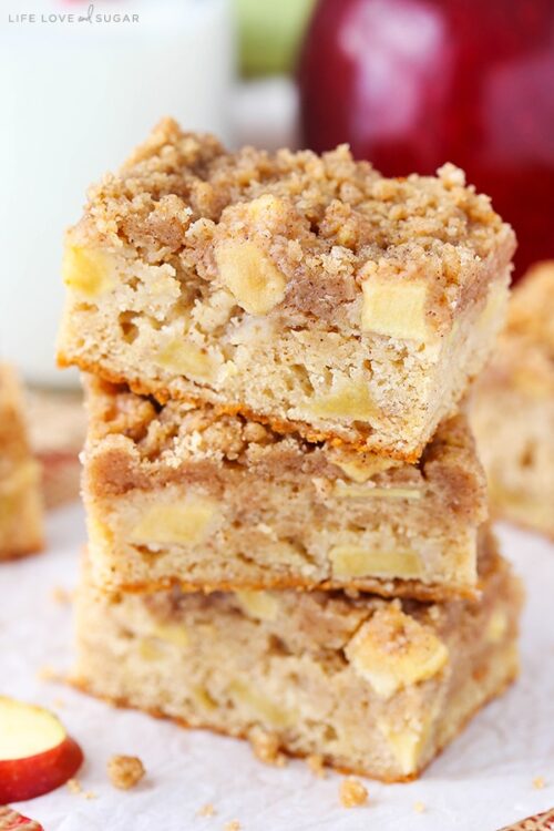 Apple Streusel Bars Life Love and Sugar