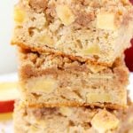 Apple Streusel Bars stacked