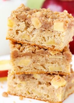 Apple Streusel Bars stacked