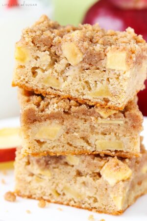 Apple Streusel Bars stacked