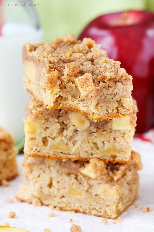 Homemade Apple Streusel Bars