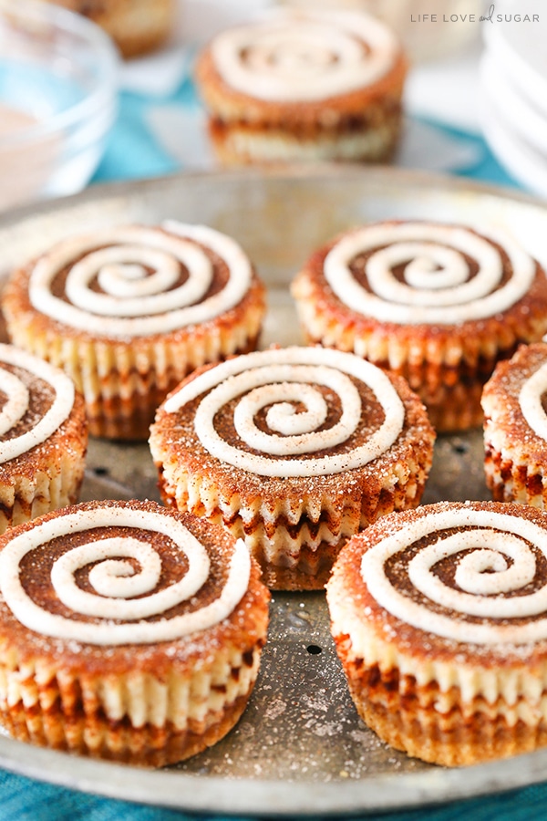 Mini Cinnamon Roll Cheesecakes Recipe 