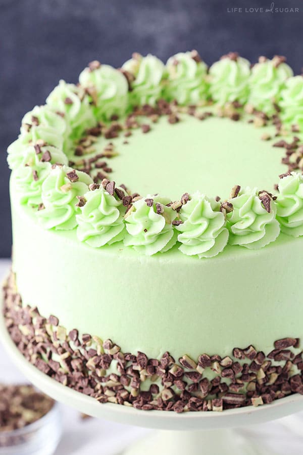 Mint Chocolate Chip Layer Cake recipe