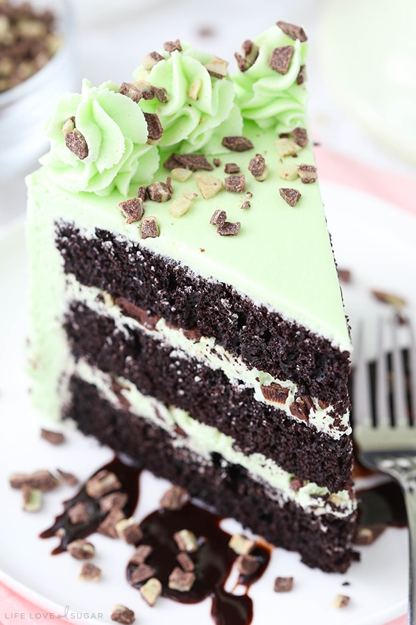 Favorite Mint Chocolate Chip Layer Cake