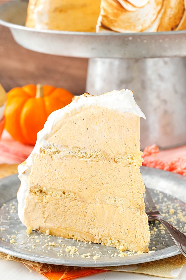 No Bake Pumpkin Spice Baked Alaska recipe