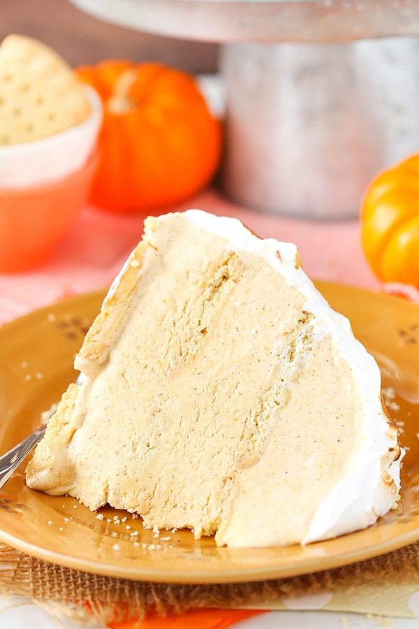 Easy No Bake Pumpkin Spice Baked Alaska