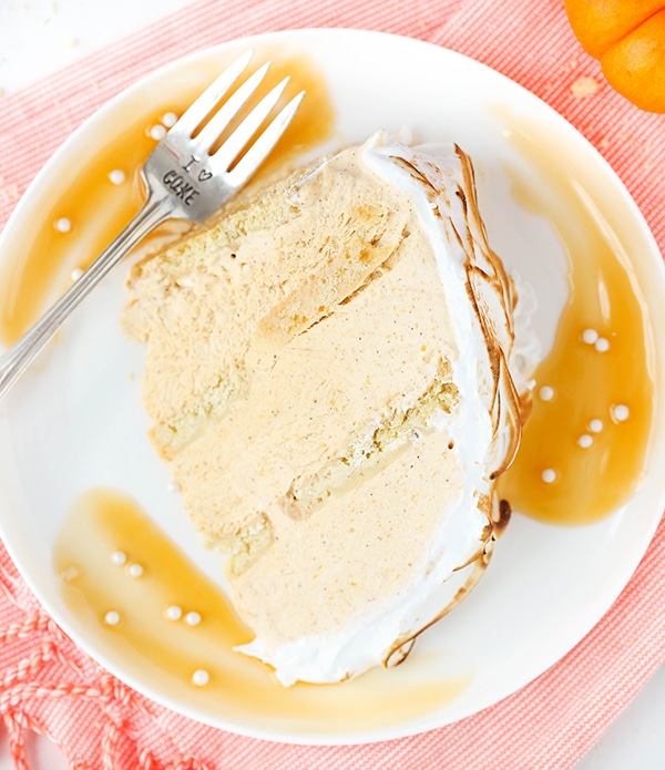 Best Pumpkin Spice Baked Alaska slice