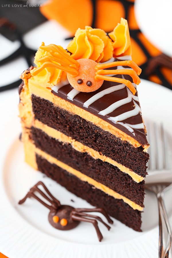 Best Halloween Spiderweb Chocolate Cake