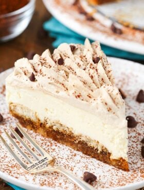 Tiramisu Cheesecake slice