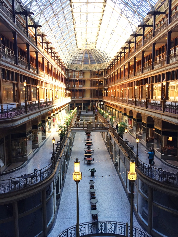 The View From a Balcony of the Hyatt Regency, Cleveland