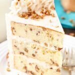 slice of Browned Butter Pecan Layer Cake