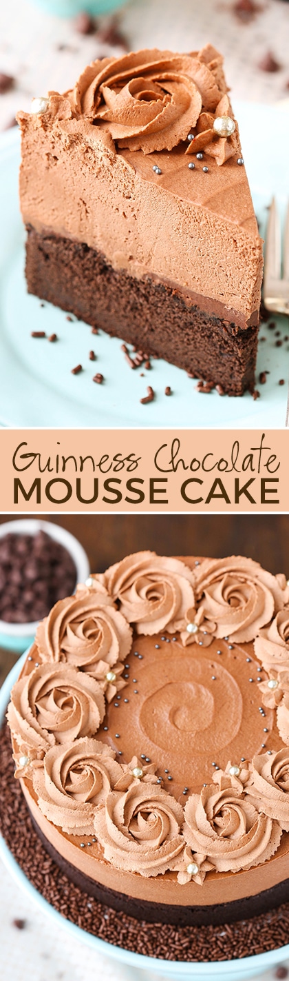 Guinness Chocolate Mousse Cake - from the cookbook Simple Beautiful Homemade Cakes! So good!