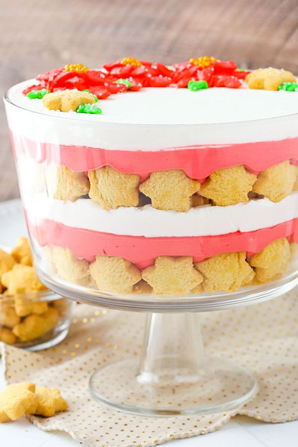 Red Velvet Shortbread Trifle