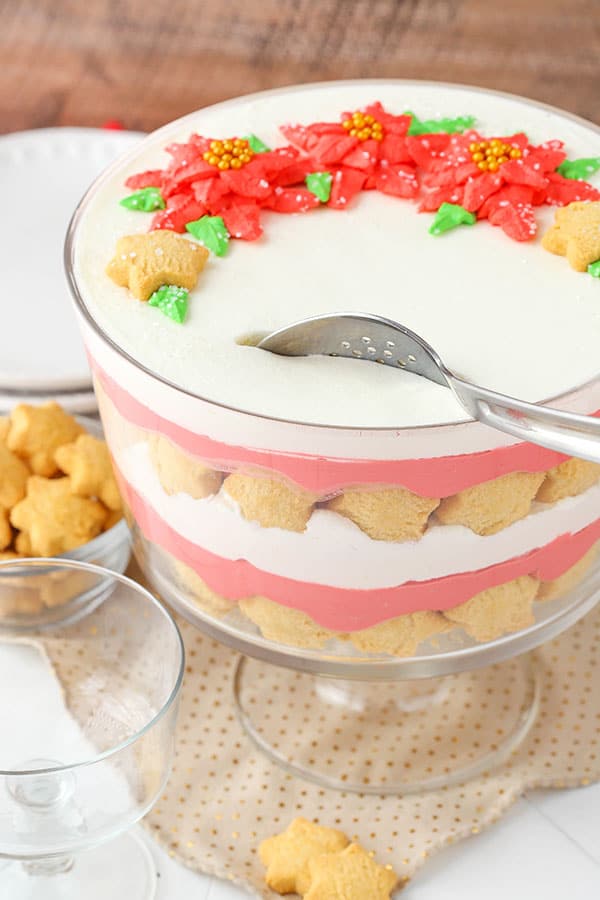 Perfect holiday Red Velvet Shortbread Trifle