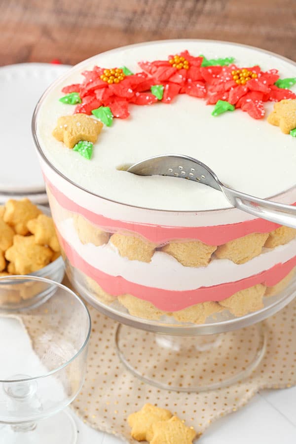 Perfect holiday Red Velvet Shortbread Trifle