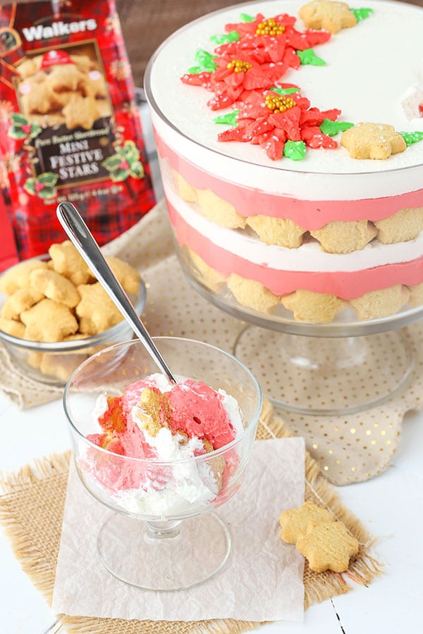 Christmas Red Velvet Shortbread Trifle