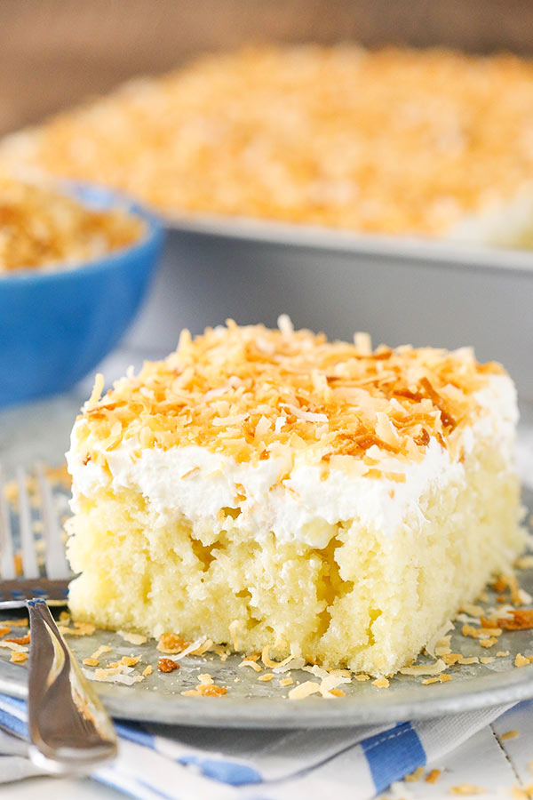 Homemade Coconut Poke Cake