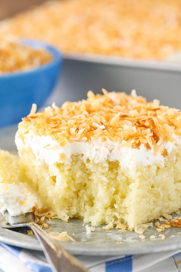 Easy Coconut Poke Cake