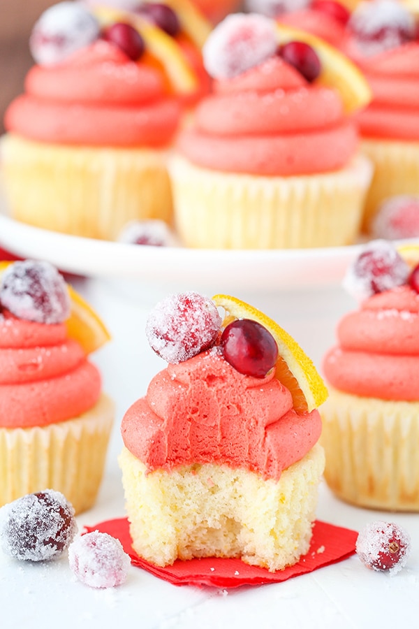 Homemade Cranberry Mimosa Cupcakes recipe