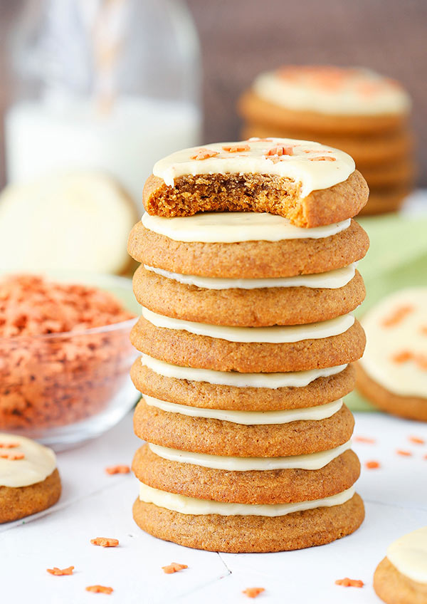 Gingerbread Cookies with Eggnog Icing! The perfect Christmas cookie!