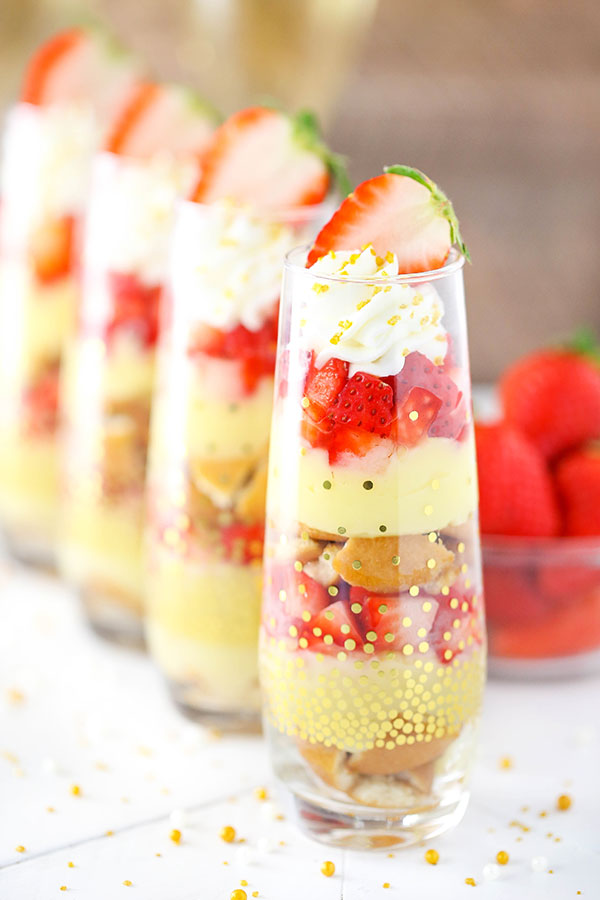 Best Mini Strawberry Champagne Trifle recipe