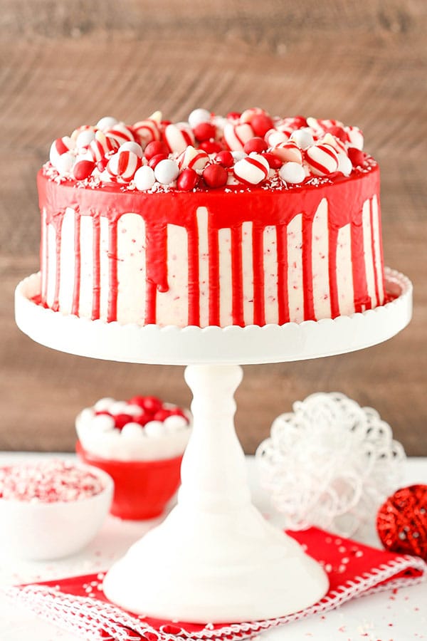 Best Holiday Peppermint Chip Cake