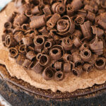 overhead image of Chocolate Lovers Cheesecake