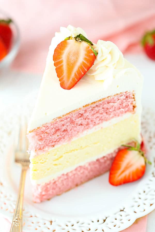 Best Strawberries Cheesecake Cake 