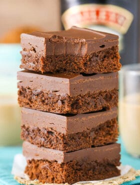 image of Baileys Fudge Brownies stack