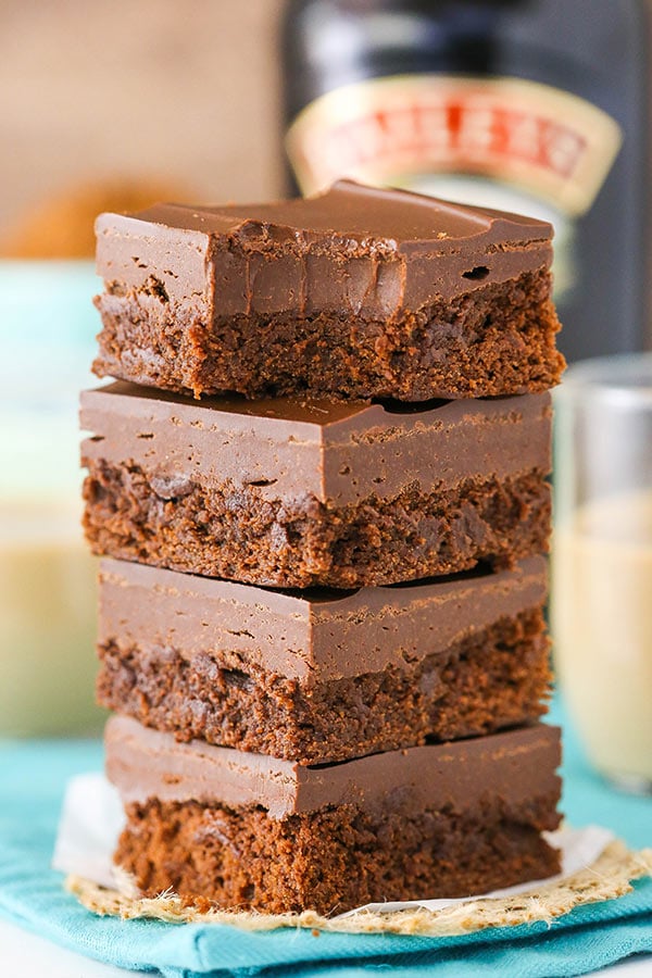 image of Baileys Fudge Brownies stack