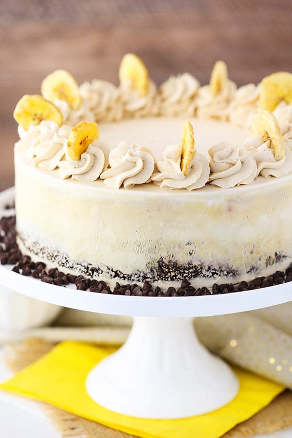 Banana Mocha Chocolate Ice Cream Cake recipe